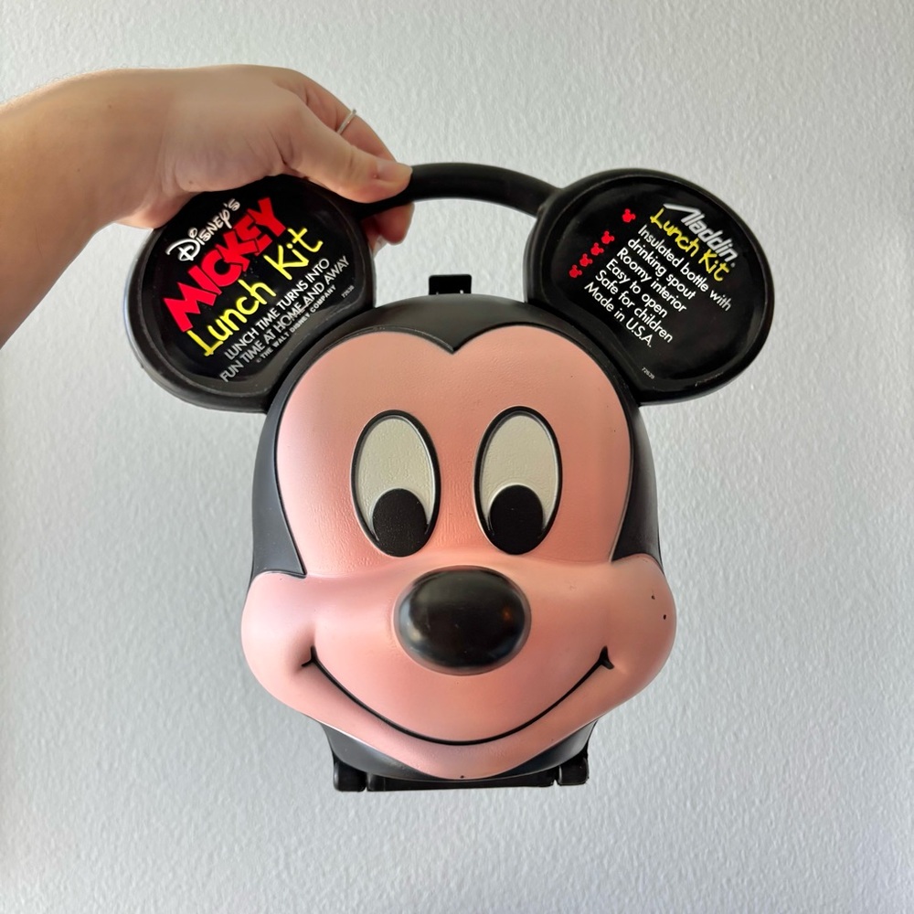 🖤Vintage Disney Mickey Mouse Lunch Box
